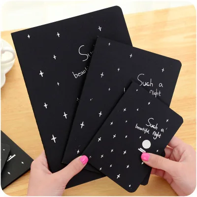 

Creative Black Paper Notebook Diary Notepad 16K 32K 56K Sketch Graffiti Notebook For Drawing Painting Office School Stationery