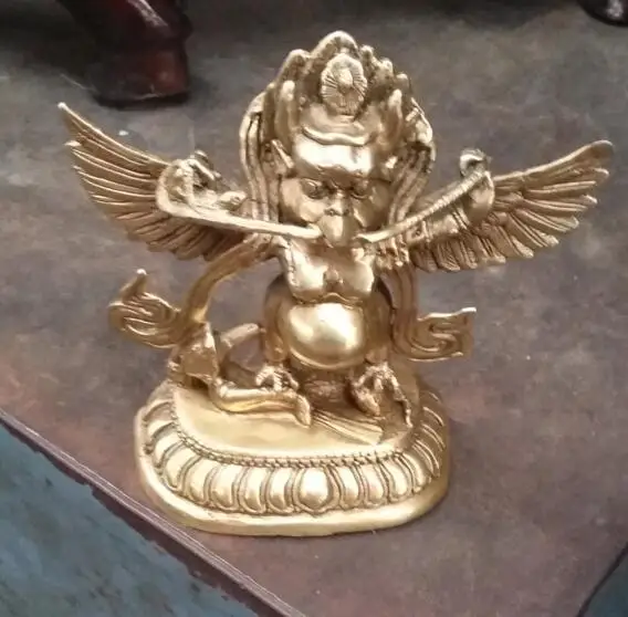 

Tibetan nepal Buddhist bronze GARUDA statue bouddha statue