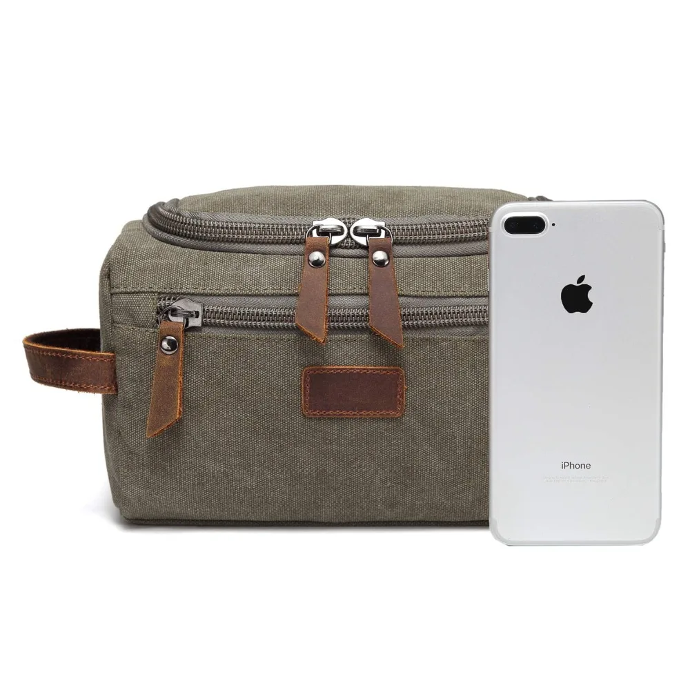 Waterproof Carrying  Men Cosmetic Makeup Box Bag Travel Organizer Canvas Large Necessaries Male Vanity Case Wash Toiletry Pouch 3