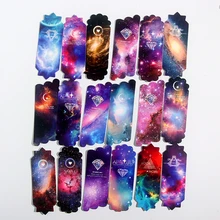 18 шт./компл. бумага lovely милое звездное ночное небо бумажная печать for для книг бумажная Закладка Книга творческие материалы