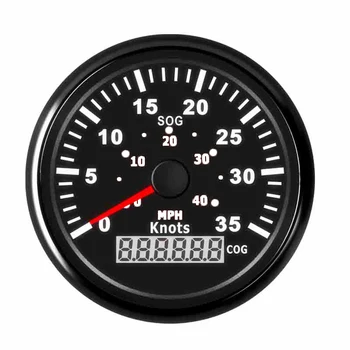 

85mm Car Boat GPS Speedometer Waterproof 35 Knots 40 MPH Speedometer Gauge fit Marine Auto With Backlight 9~32V for Audi