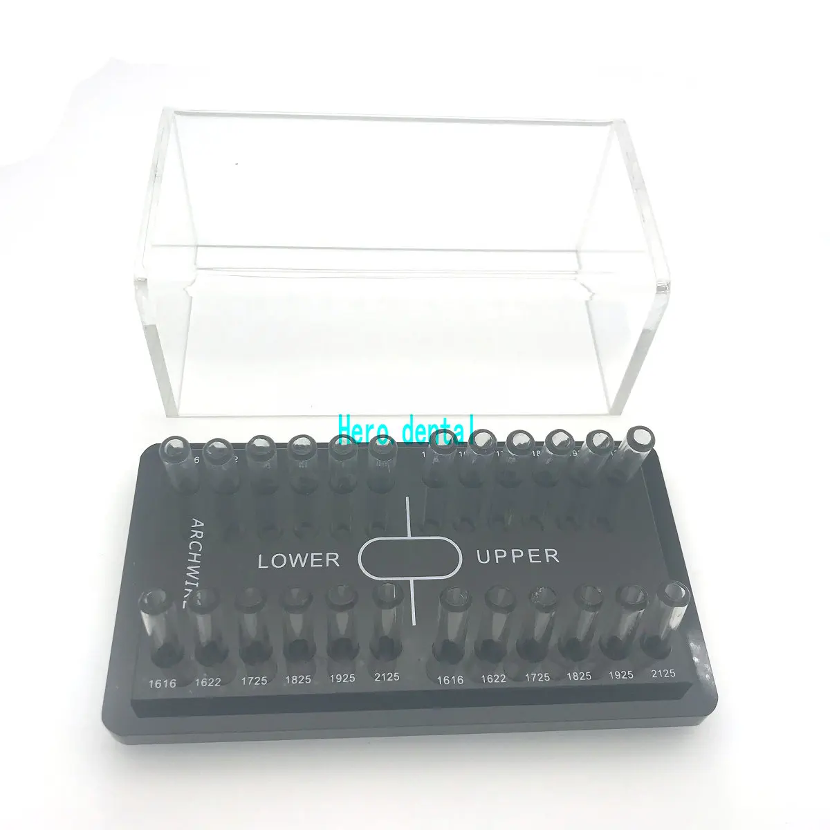 Dental Acrylic Organizer Holder for Orthodontic Rectangular Arch wires
