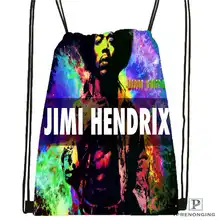 На заказ Jimi-Hendrix походная сумка на шнурке милый рюкзак для детей(черная спинка) 31x40 см#2018612-01-20