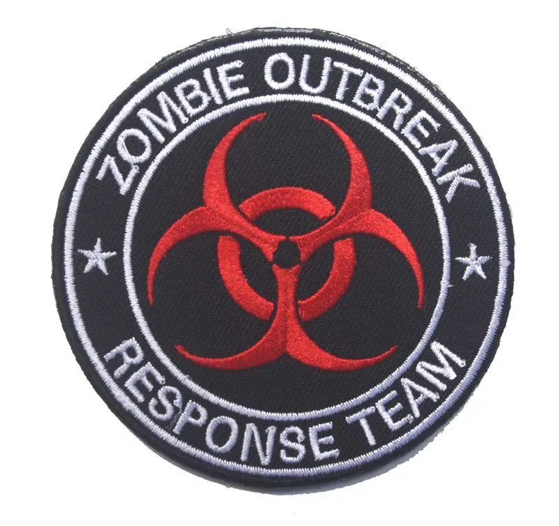 

HUNTER ZOMBIE OUTBREAK RESPONSE TEAM RED Biohazard Virus Patch Bio Hazard Evil Infect Disease patch badge