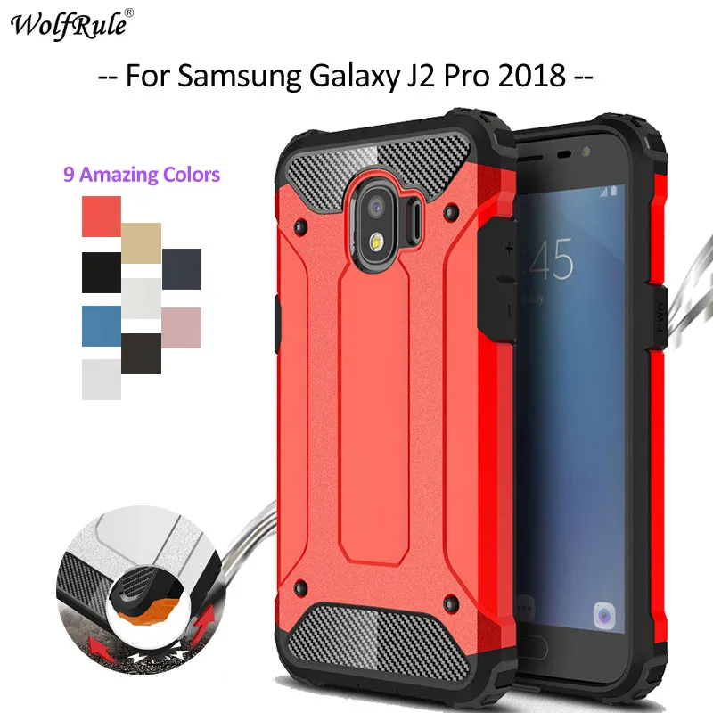 

For Cover Samsung Galaxy J2 Pro 2018 Case TPU & PC Armor Mobile Phone Case For Samsung J2 Pro 2018 Phone Bag Case Cover 5'