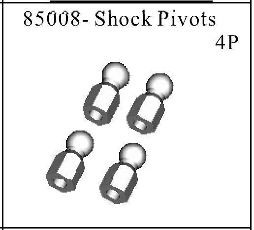 

85008 Shock Pivot HSP 1/16th EC автозапчасти 94183/94185