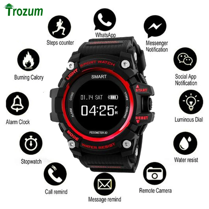  Bluetooth Clock EX16 Smart Watch Notification Remote Control Pedometer Sport BRACELET IP67 Waterpro - 32858107767