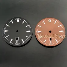 BLIGER 35 мм черный/коричневый циферблат подходит для Mingzhu dg2813/3804 eta 2836/2824 Miyota 8205/8215/821A механизм мужские часы Чехол