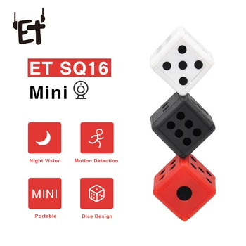 

ET SQ16 Mini Camera 1080P Camcorder Cute Magic Cube Shape IP Camera with Night Vision Motion Detection HD DVR DV Video Recorder