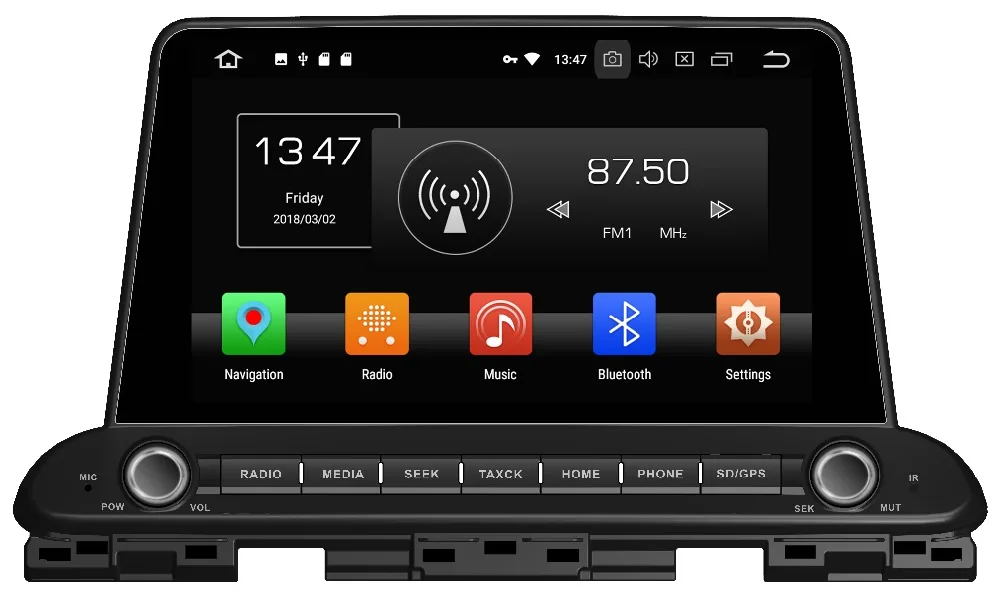Top KLYDE 9" 1 Din Android 8.1 Car Radio For Kia CERATO FORTE 2018 Car Audio 2+16GB Multimedia Player Car Stereo 1024*600 Steering 0