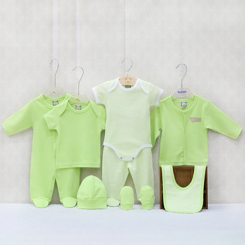 Одежда из хлопка для новорожденных мальчиков и девочек 8 шт./лот, Подарочный комплект на лето и осень, комплекты одежды для малышей от 0 до 9 месяцев