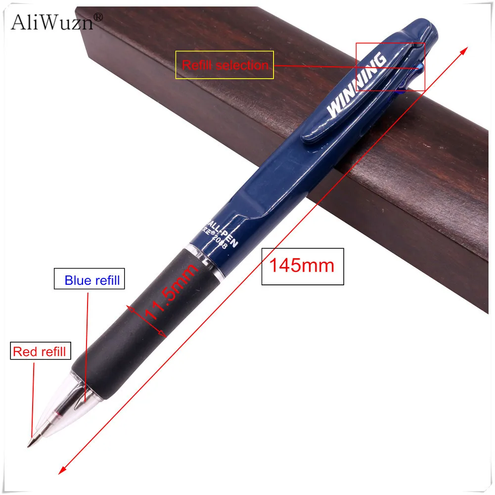 20 шт. многофункциональная шариковая ручка 0 7 мм|ballpoint pen|refill ballpoint penpen red |