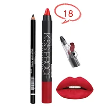 Новинка года Menow 3 шт./компл. Сексуальная Водонепроницаемая длинная красная помада модная точилка для карандашей для бровей набор макияжа