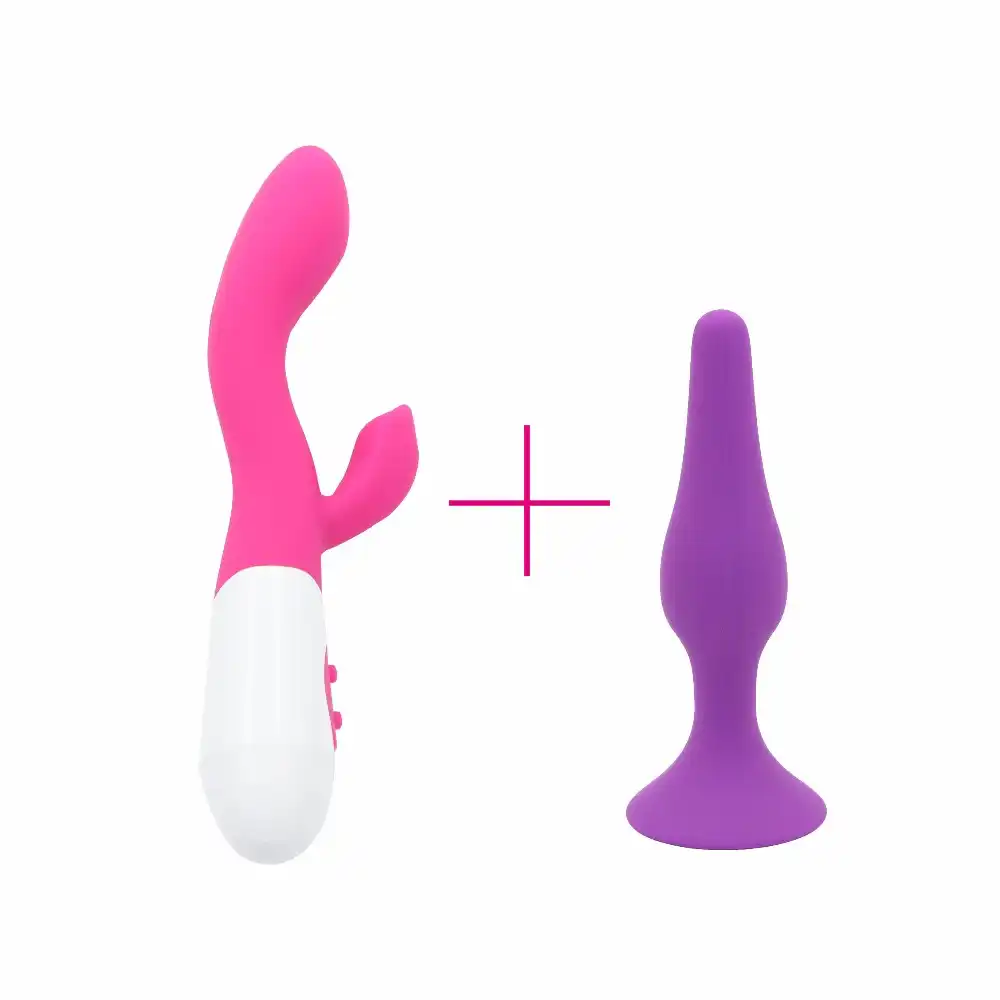 Йема 2 шт./компл. 3 цвета палец вибратор и длинные Батт Anal Plug Секс игрушки для Для