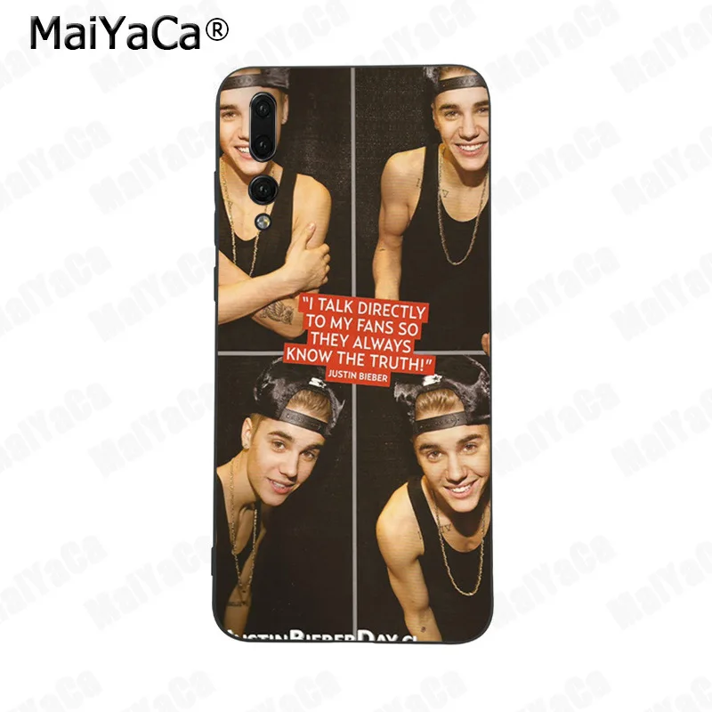 MaiYaCa Justin Bieber Coque Shell Phone Case for Huawei Mate10 Lite P20 Pro P9 P10 Plus Mate9 10 Honor 10 View 10