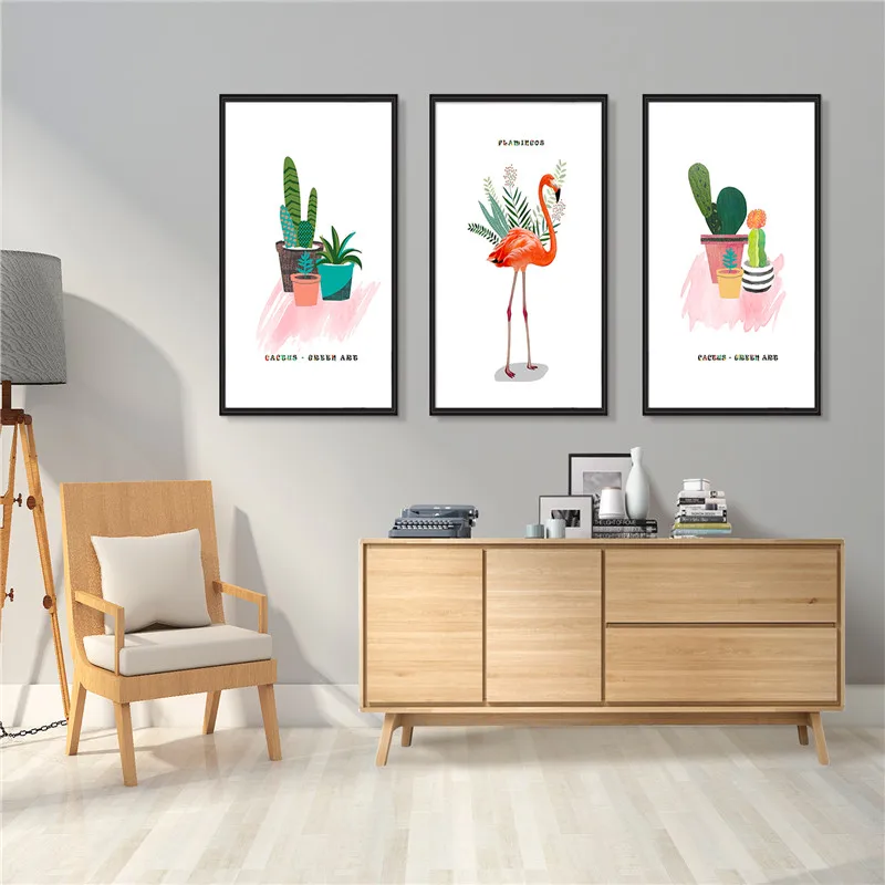 

High-grade brushed metal frame mirror triptych art decorative painting high quality 3 piece set with frame