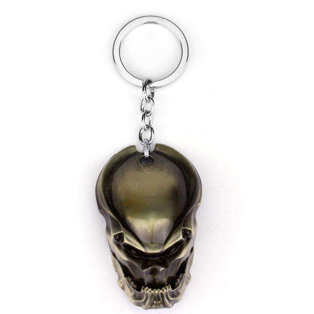 Aliens V Predator Double AVP Keychain 3D Game Alien Queen Pendant Keyring Holder  Lavae Prometheus Men Jewelry Souvenir