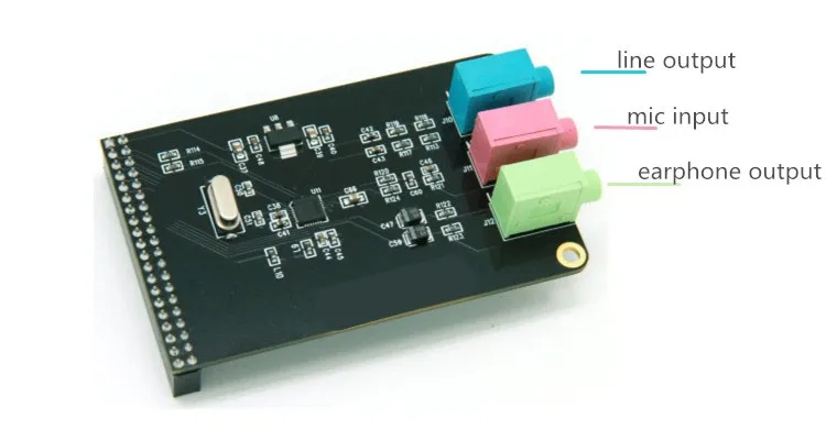 Высокое качество WM8731 аудио модуль с микрофоном линии наушники совместимы с FPGA платы