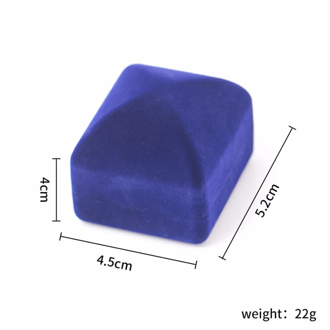 Classic Square Velvet Wedding Ring Earring Necklace Jewelry Storage Gift Box Organizer Display Case Gift Boxes Shellhard