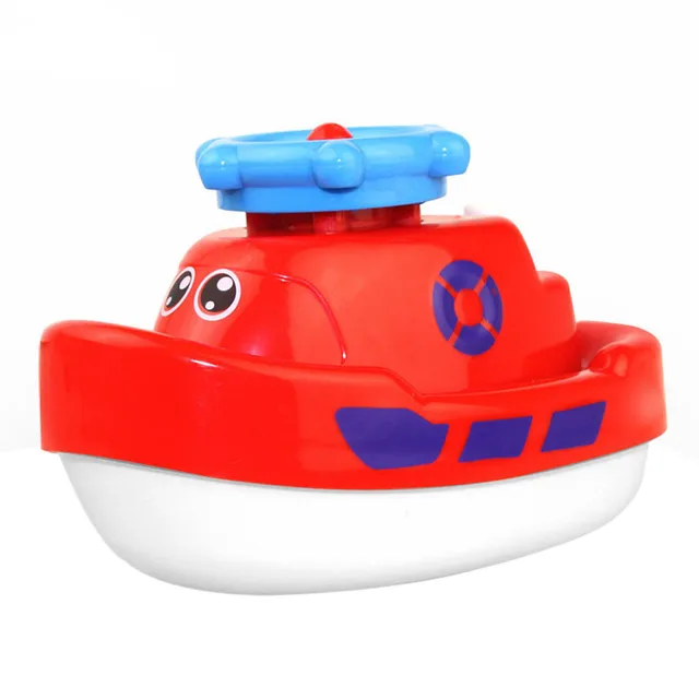 Spray Water Boat Bath Toys for Kids Squirts Bathtub Pump Water Spray Bathroom Playing Toy Gifts