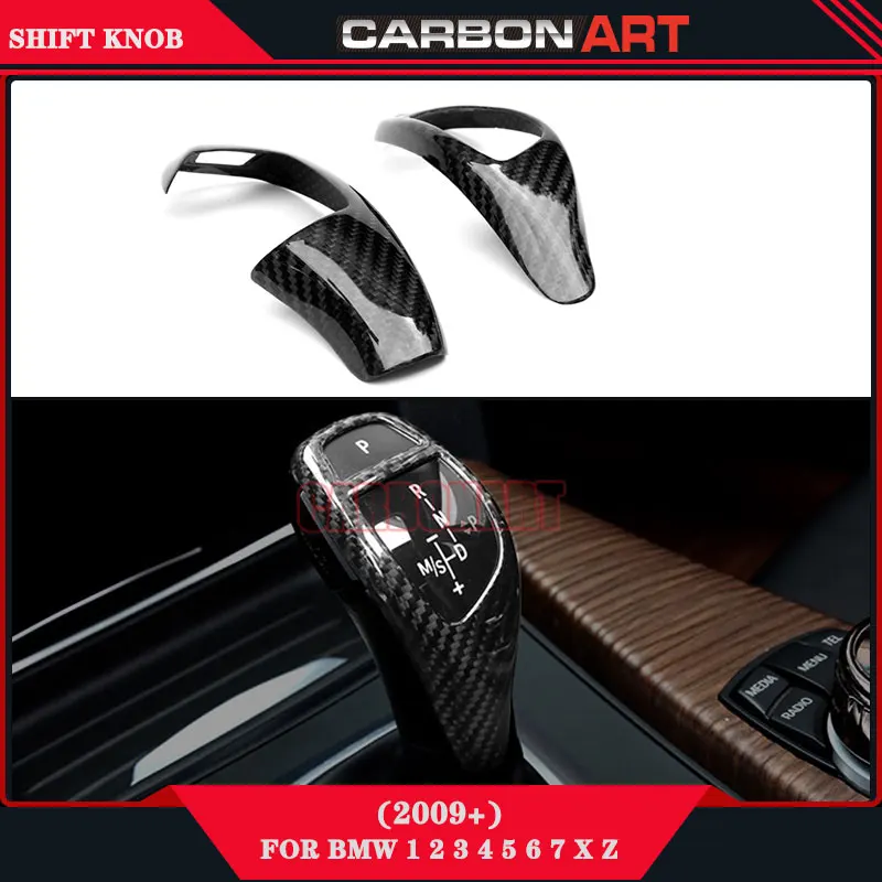 

speed gear shift knob head carbon fiber cover LHD RHD For bmw 1 2 3 4 X Z SERIES F20 F22 F30 F31 F35 F32 X1 X2 X3 X4 X5 X6