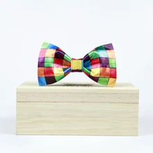 Мужской Мужская Человек галстук-бабочка Цвет плед желе Цвет корейский Повседневное Hand Original печати лук подарок жених жениха