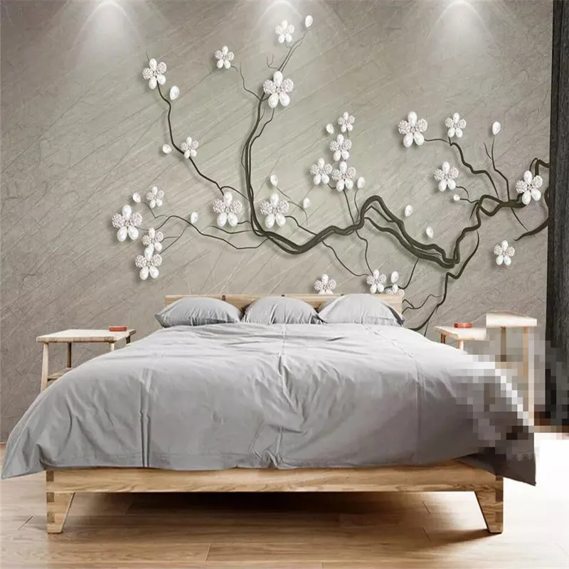 Plum jewelry three-dimensional background wall professional production murals wholesale wallpaper mural poster photo wall Plum jewelry three-dimensional background wall professional production murals wholesale wallpaper mural poster photo wall