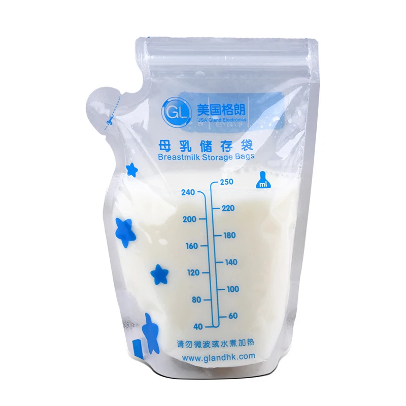 GL 40Pcs/Pack Baby Food Storage Breast Milk Storage Bags Freezer Big Size 250ML Armazenamento De Leite Almacenaje Leche BPA Free GL 40Pcs/Pack Baby Food Storage Breast Milk Storage Bags Freezer Big Size 250ML Armazenamento De Leite Almacenaje Leche BPA Free