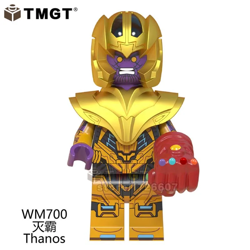 Строительные блоки Thanos Железный человек толстый Тор ракета енот большие