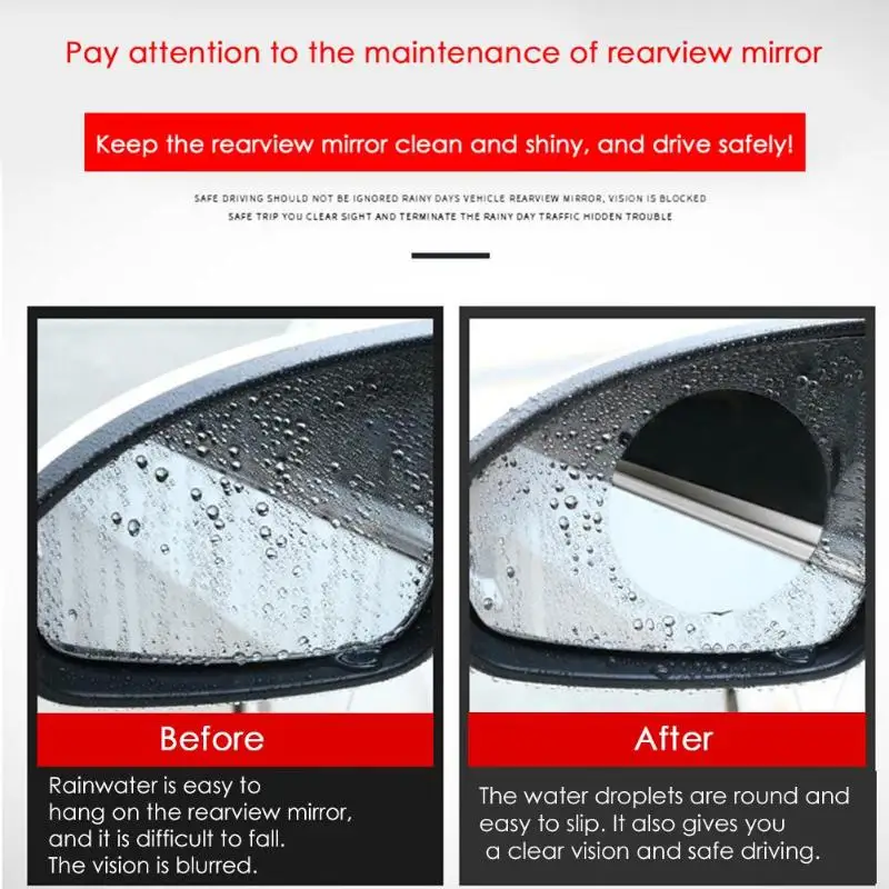 Car Rainproof Antifog Protective Film Rearview Mirror