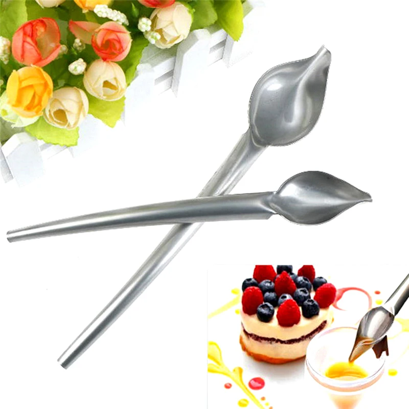 1 PC Cake Decorating Spoon Stainless Steel Ice Cream Writing Spoon