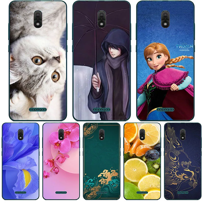 Милый модный чехол с цветочным рисунком для Wiko View GO чехлы из мягкого ТПУ телефона