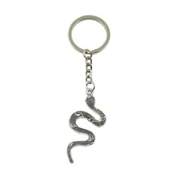 Заводская цена змея кобра кулон кольцо для ключей металлическая цепь серебро для мужчин автомобиль подарок сувениры брелок для ключей