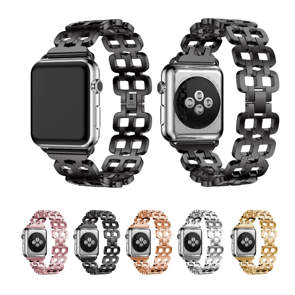 

Link bracelet for apple watch band strap 42mm 38mm stainless steel metal belt watchband for iwatch 3/2/1 watch wrist band