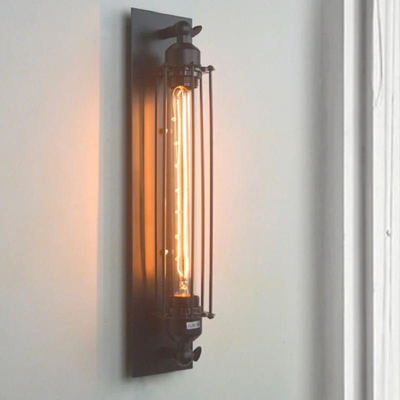 

Loft Vintage Wall Lamp E27 Industrial Nostalgic Flute Led Wall Light Fixture for Foyer balcony bedroom Stairs sconce luminaria