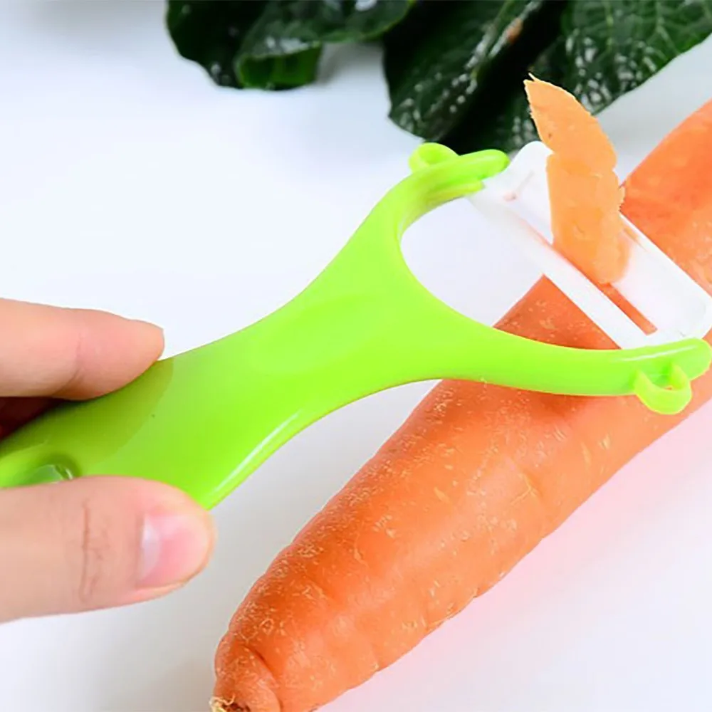 Creative Stainless Steel Ceramics Fruit Peeler Parer Cutter Kitchen Tool alad Potato Slicer Cutter Kitchen Tool Coupeur 0.381