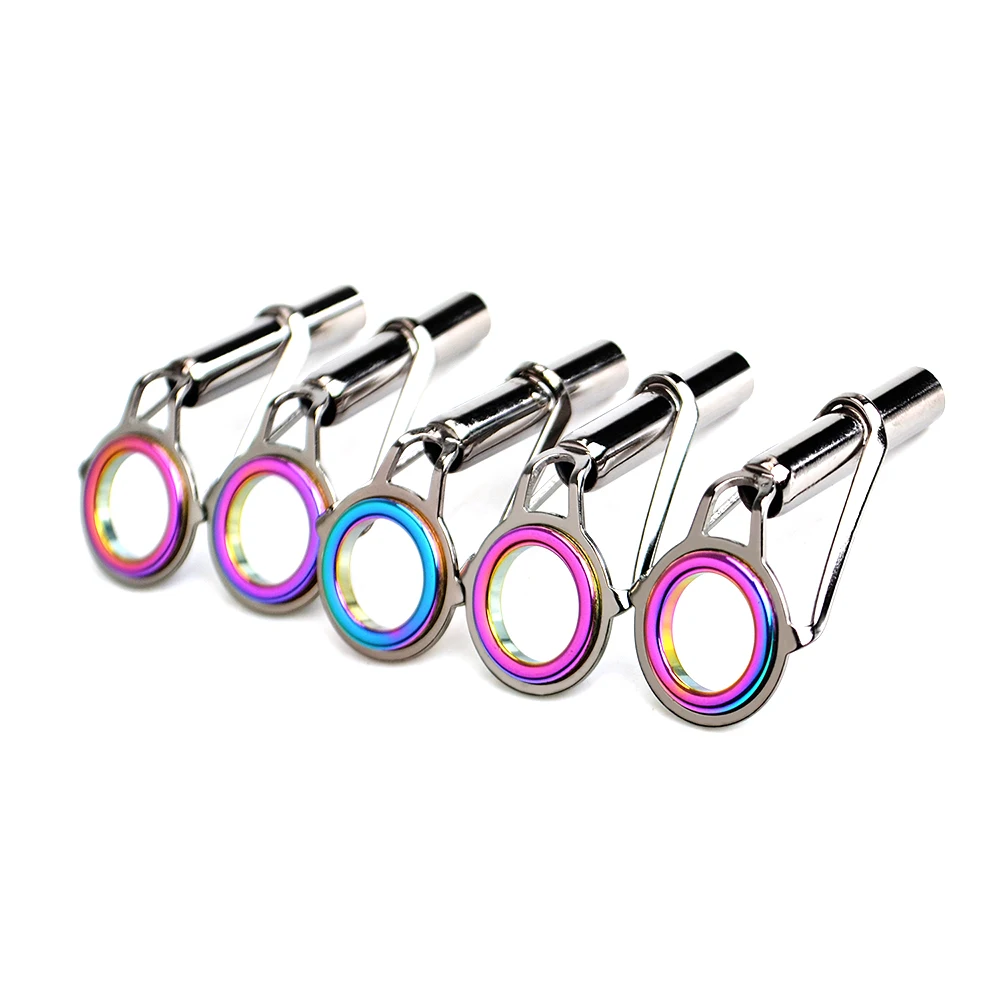 FISHKING 10 PCS/lot 2.5mm 5.5mm Rainbow Black Stainless Steel Fishing