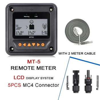 

Remote Meter LCD display For Tracer/EPIPC-COM MPPT Series Solar Charge Controller Regulator + 5 pairs Connectors Set