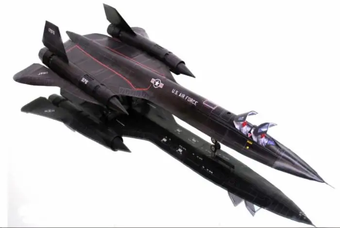 Истребитель SR-71 'черная птица 3D бумажная модель DIY