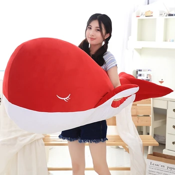 

Kawaii Soft Cartoon Colorful Dolphin Plush Pillow Large Stuffed Soft Whale Fish Toy Doll Children Gift Decoration 47inch 120cm