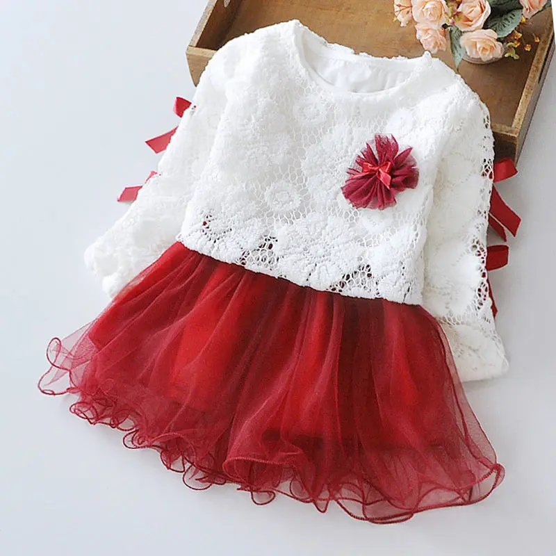 Menoea для девушек Костюмы комплекты стиль осенние носки для новорожденных с милыми заячьими ушками печати платье принцессы для маленьких девочек платья с длинными рукавами для девочек - Цвет: AZ1939 Red C
