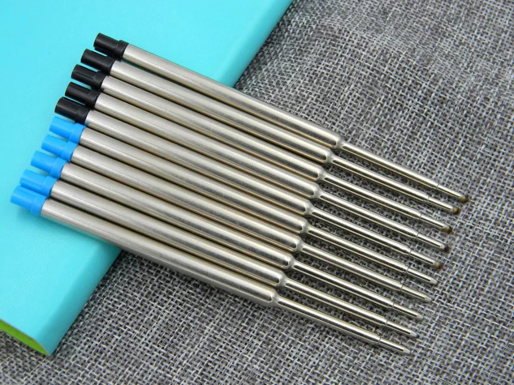 

5pc blue or 5pc black OFFICE new metal GIFT M ballpoint Pen refills
