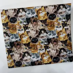 145*90 см милый мультфильм товары для кошек водостойкая ткань Оксфорд лоскутное ПВХ DIY Вышивание скатерть мешок плащ