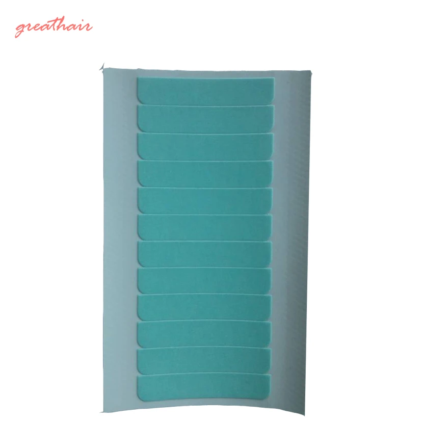 60 Pieces/ Lot, Blue skin weft hair extension Tapes High Quality Strong Adhesive Double-sided Tape for Toupees Wig Free Shipping
