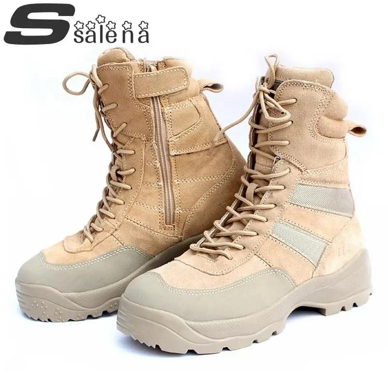 

Men Commando Tactics Boots Men High To Help Desert Boots Military Boots To Help Combat Tall Boots B159