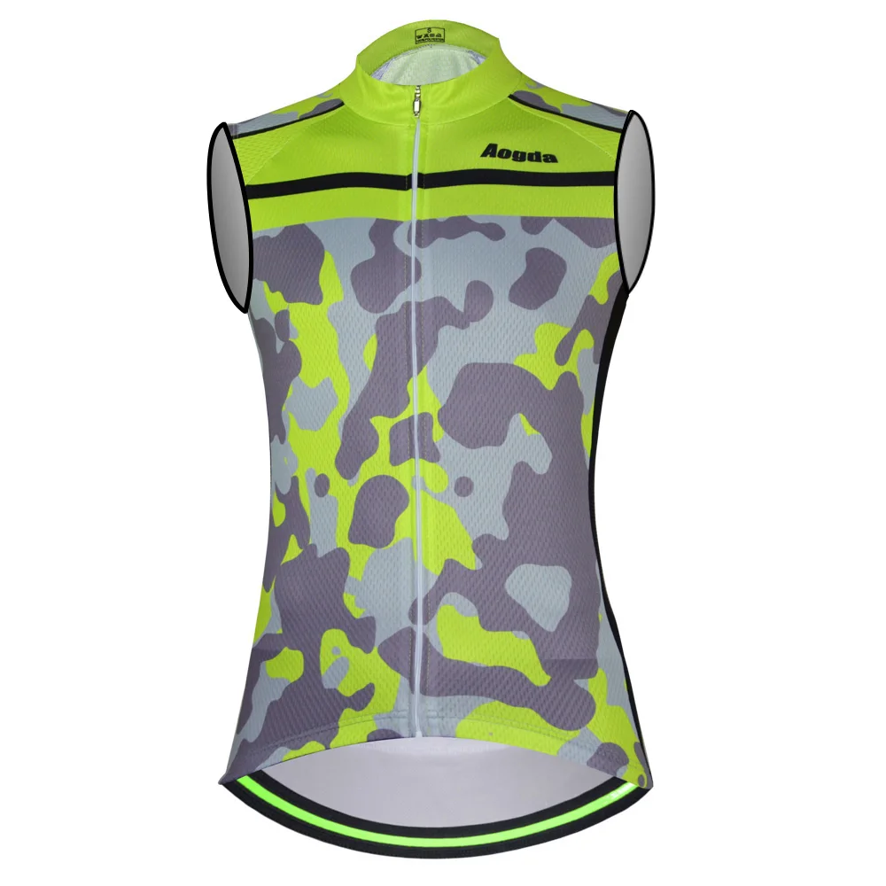 Aogda профессиональный полиэстер жилет для велоспорта летняя MTB велосипедная одежда без рукавов велосипедный жилет спортивная одежда Maillot Ropa Ciclismo - Цвет: 8