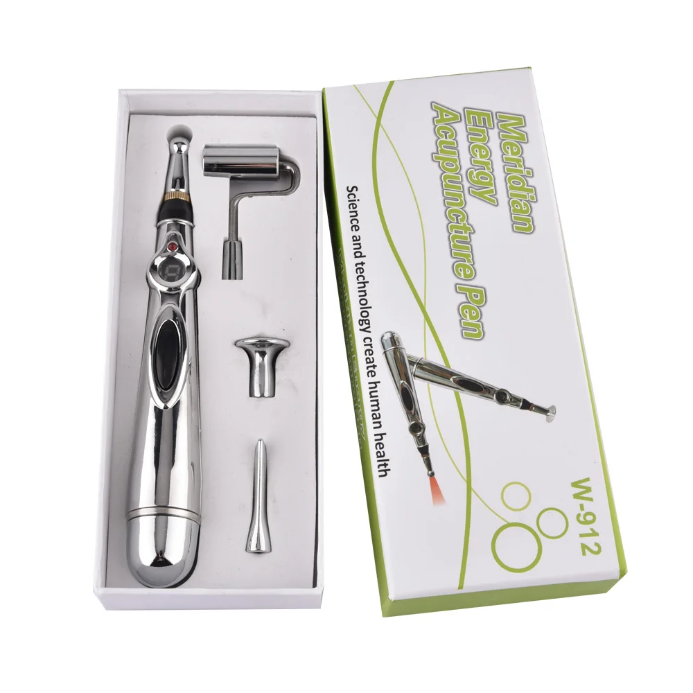 Health Care 9 Gears Electronic Meridian Acupuncture Energy Pen Laser Pulse Therapy Pain Relief Massager Pen With 5 Massage Heads Health Care 9 Gears Electronic Meridian Acupuncture Energy Pen Laser Pulse Therapy Pain Relief Massager Pen With 5 Massage Heads