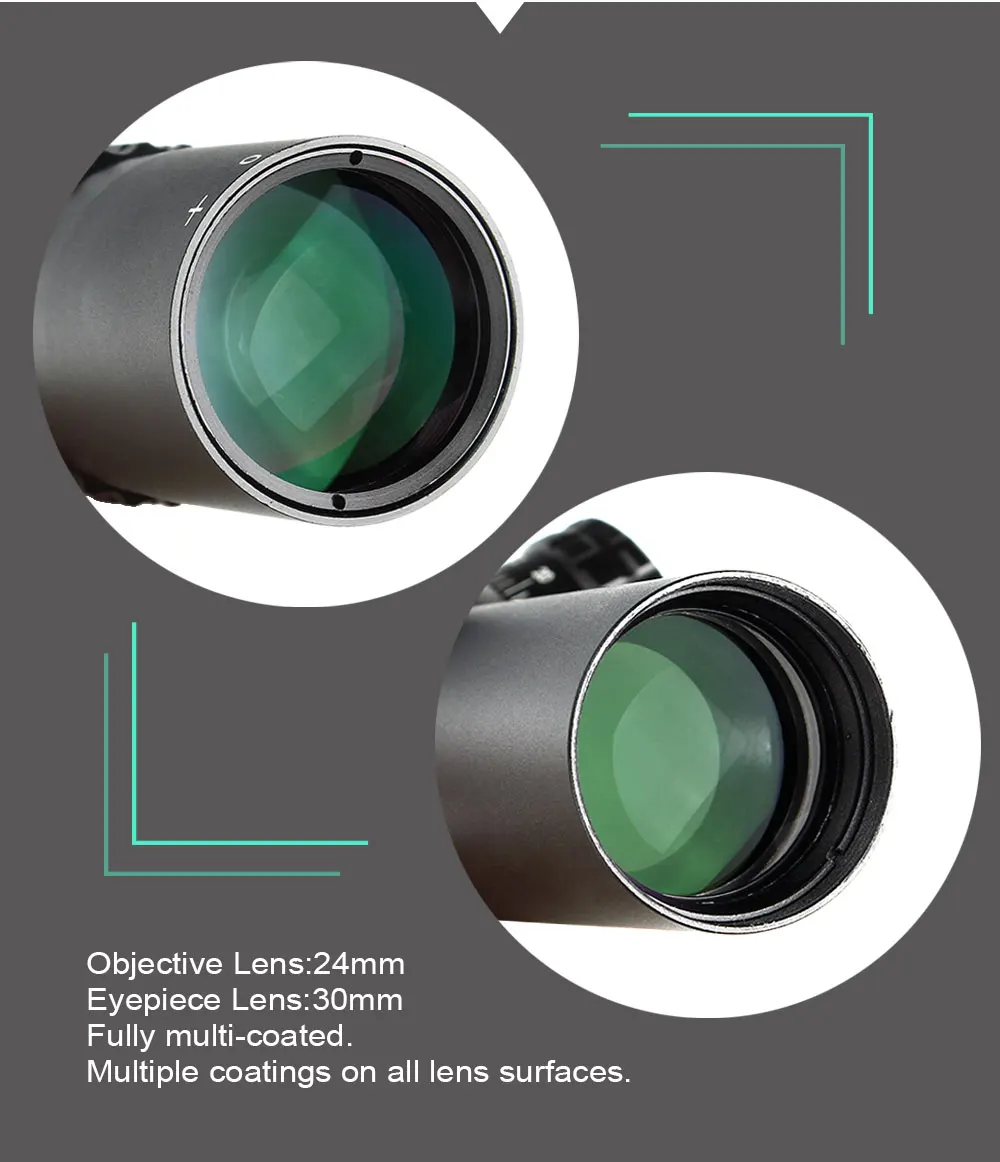 Ohhunt Guardian 4 5x24 Охотничья винтовка 30 мм трубчатая тактическая Оптика прицел 1/2
