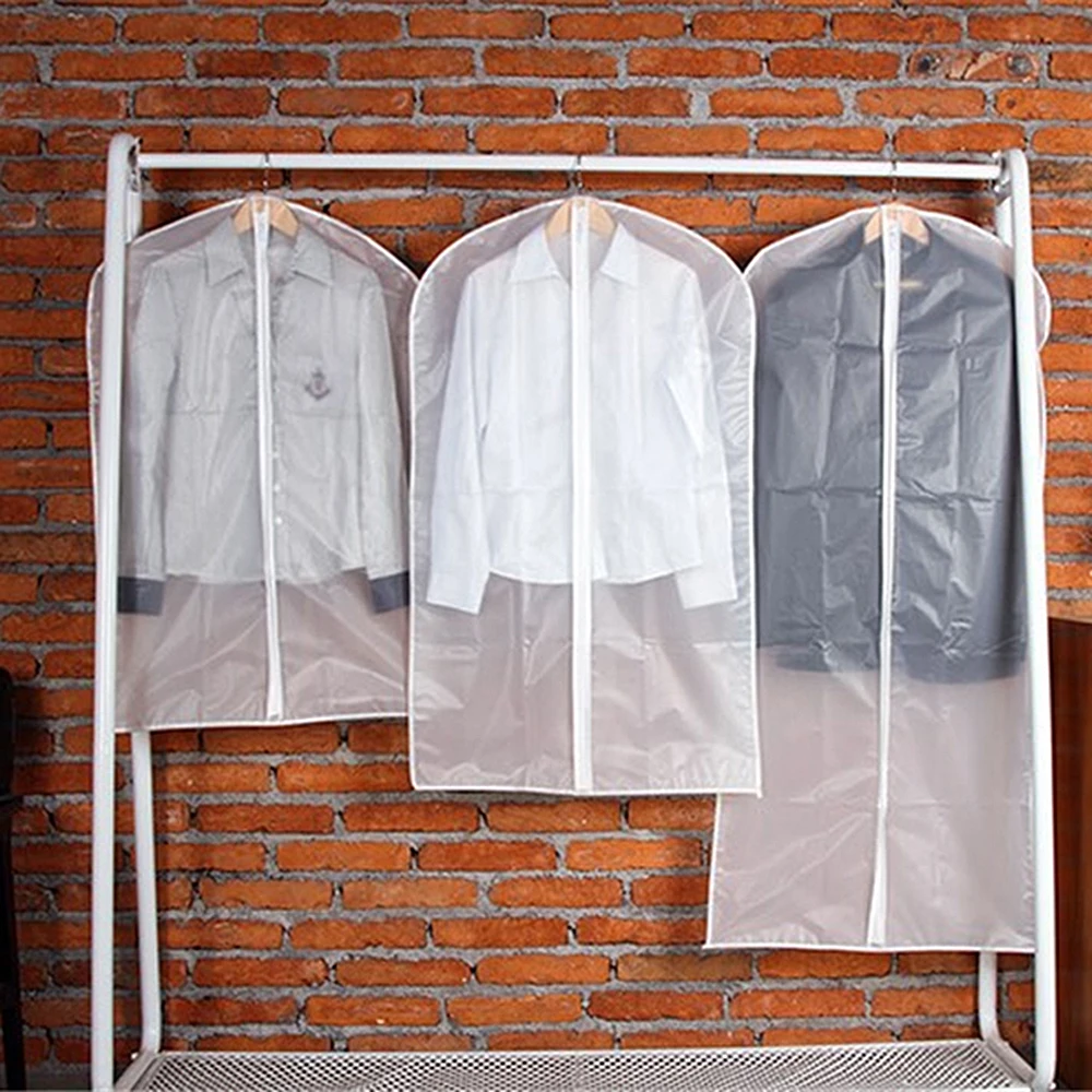  6pcs/set Clothing Covers Clear Suit Bag Moth Proof Garment Bags Breathable Zipper Dust Cover Storag - 32901483418