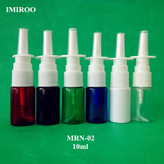 10ml Medical Empty Refillable Nasal Mist Spray Bottle, 10cc Fine